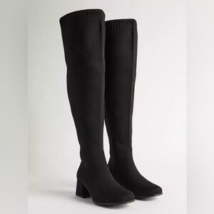 Torrid Elegant Black Over-the-Knee Boots